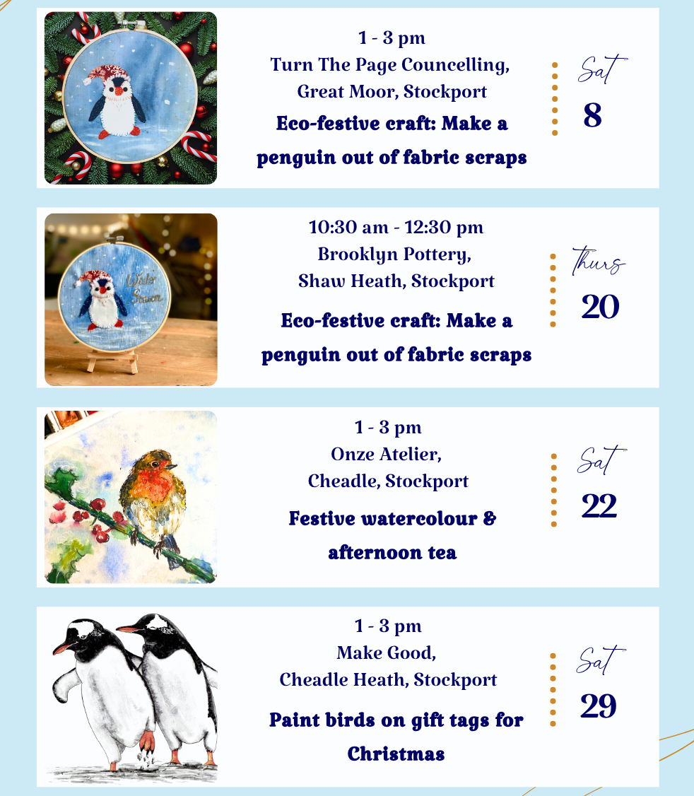 Schedule of November workshops