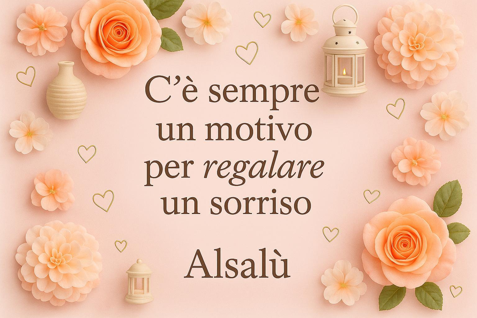 c'è sempre un motivo per regalare un sorriso - Alsalù-