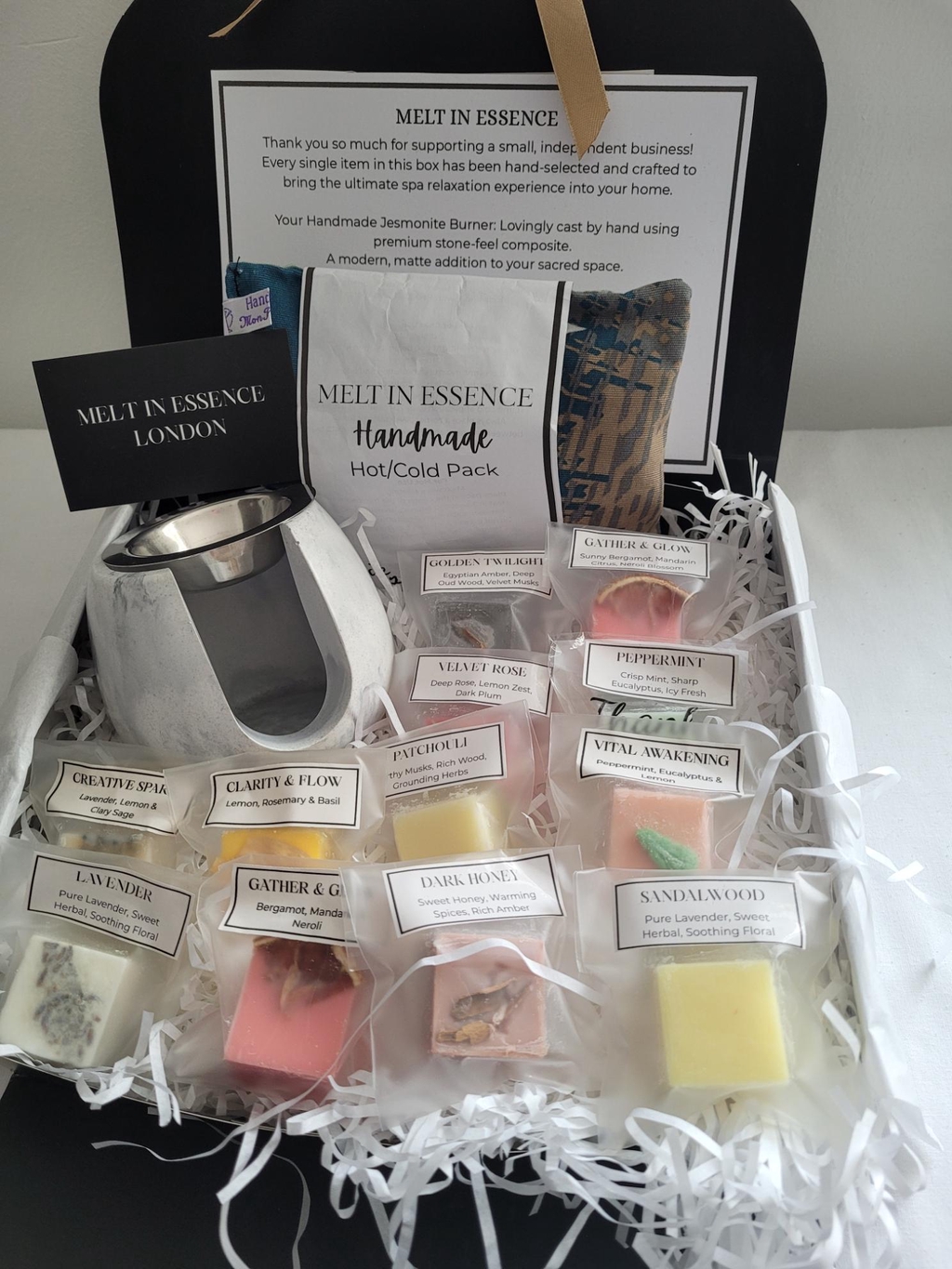 Wax melts representing the 2026 Wellbeing Ritual Series by Melt In Essence