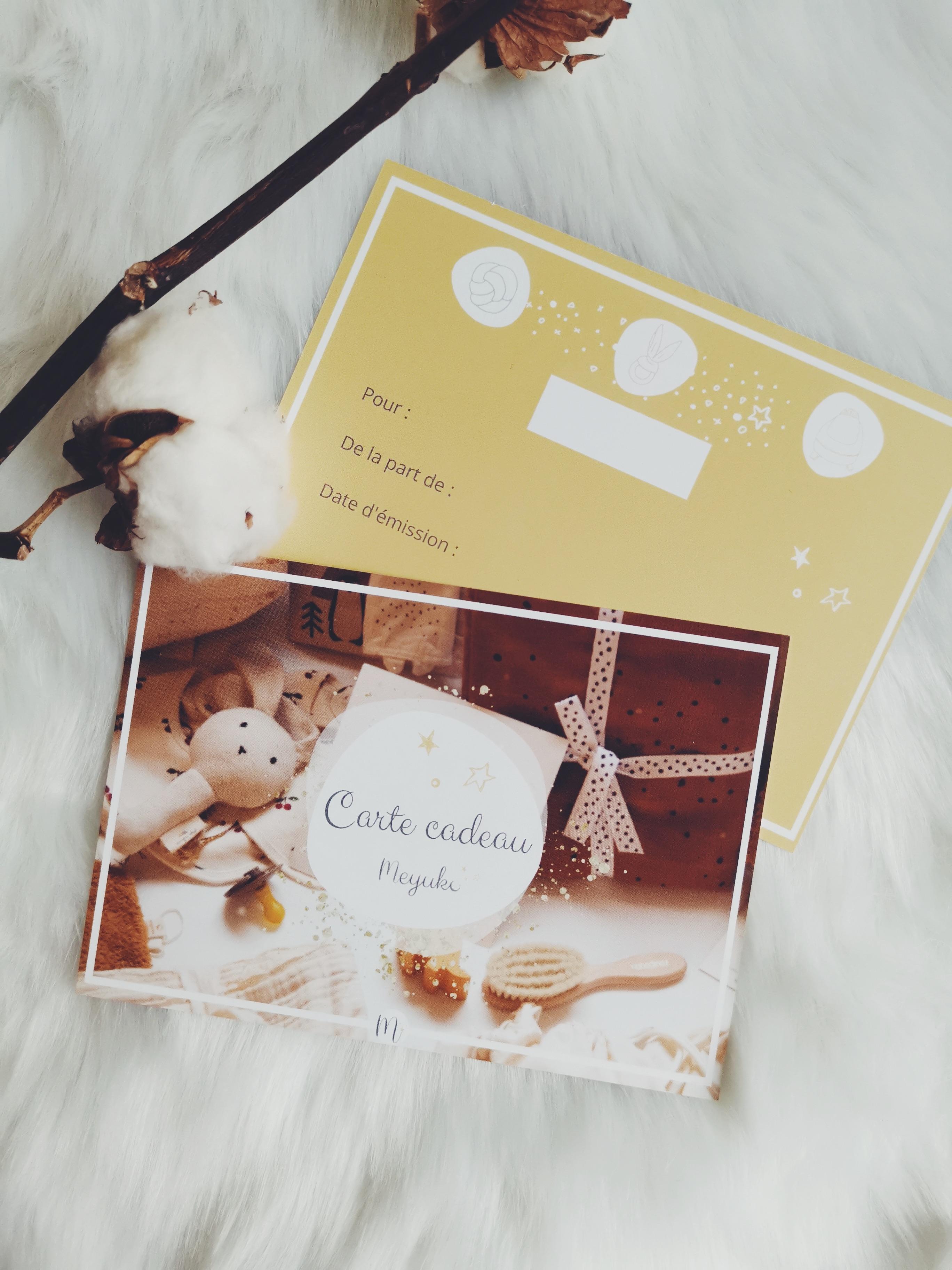 Carte cadeau Meyuko