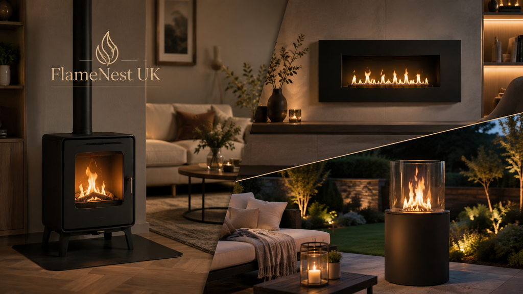 Modern Bioethanol Fireplaces for Home & Garden 