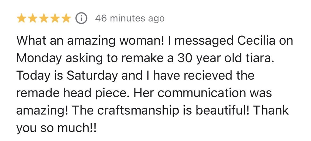 Bridal tiara review