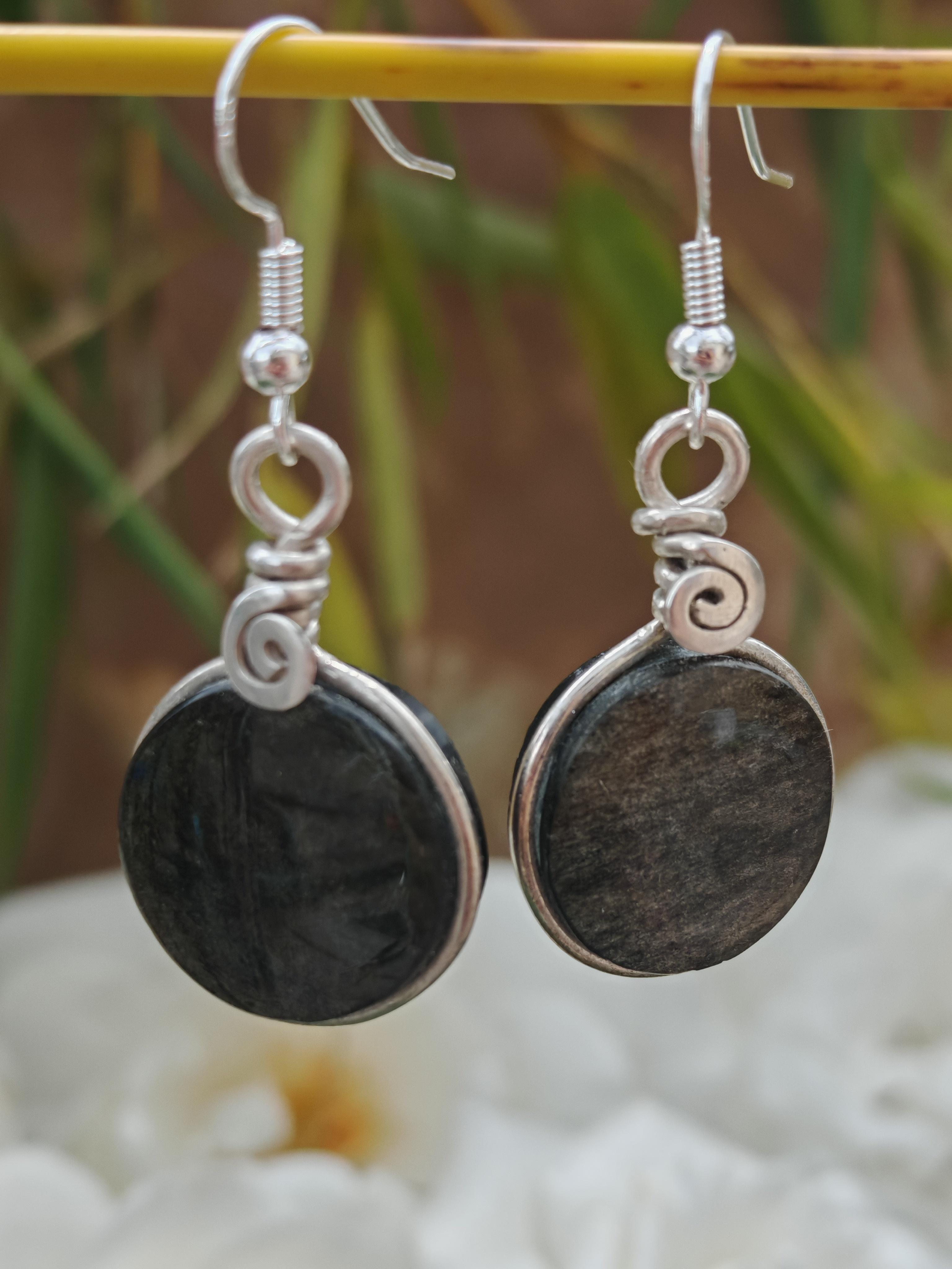 boucles d'oreilles en argent