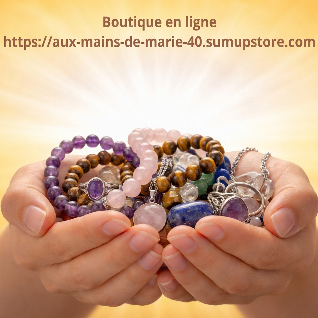  Bijoux en pierres 
naturelles magnétisées 