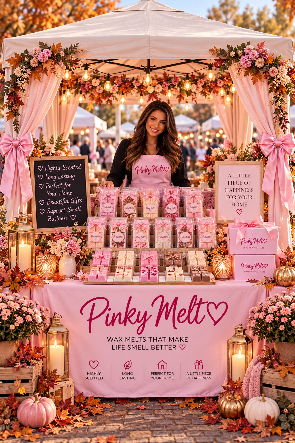 Pinky Melt luxury autumn wax melts – handmade scented wax melts