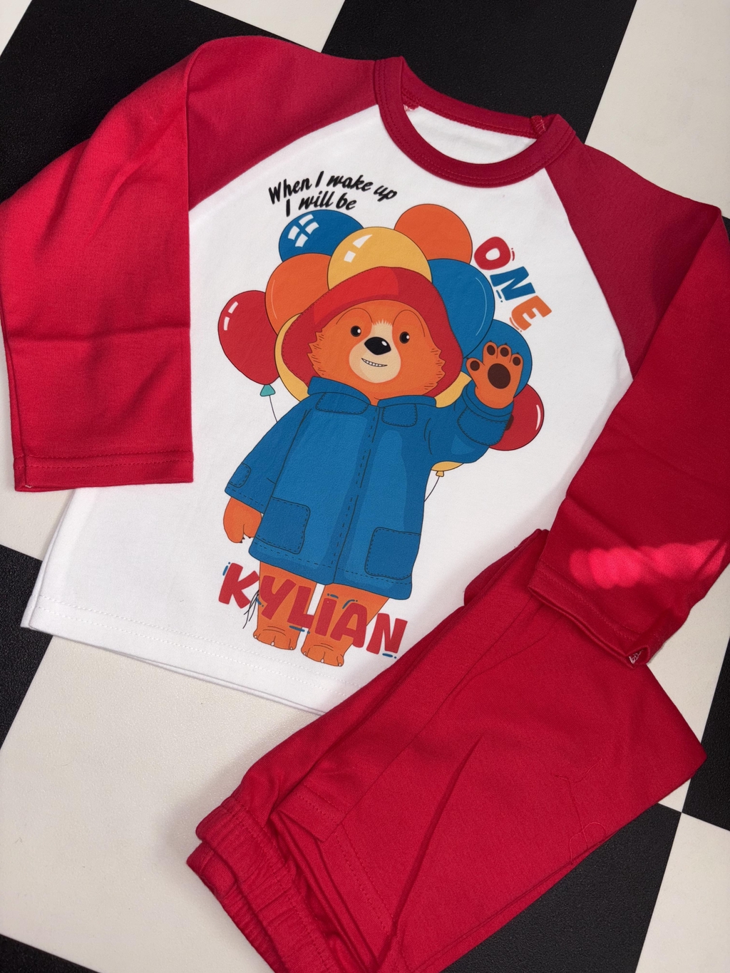 Personalised pyjamas 