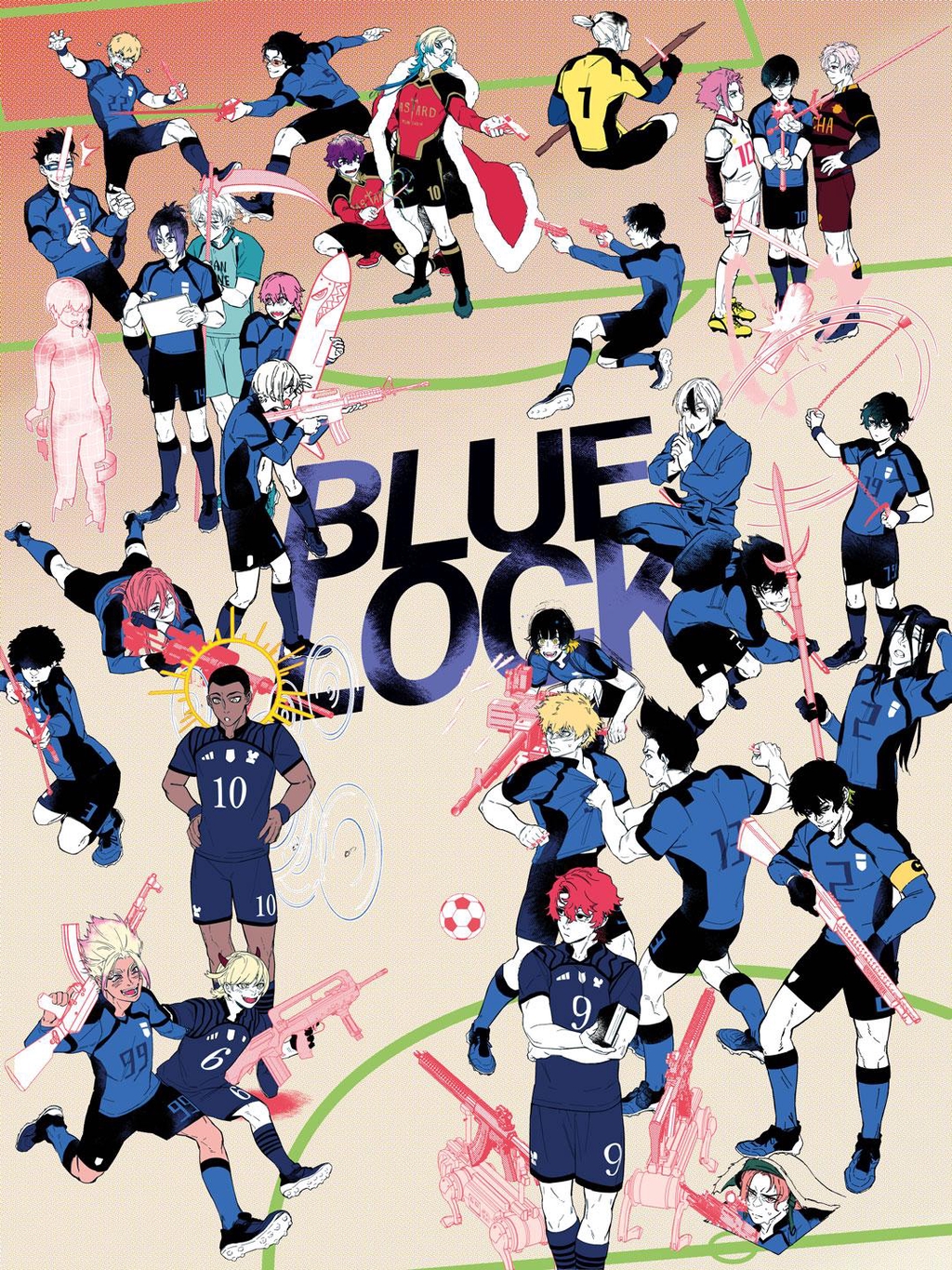 Blue lock tribute poster