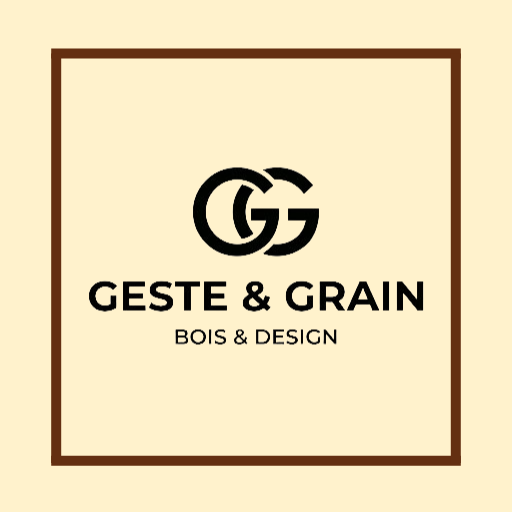 Logo Geste et Grain, Créateur d’objets en bois massif
