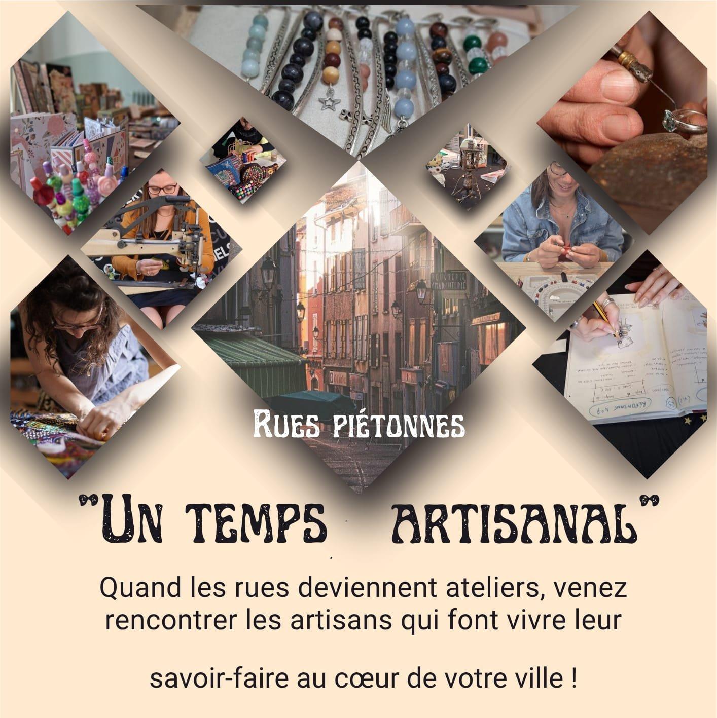 Un Temps Artisanal - Samedi 30 mai de 14h30 à 18h à Digne-les-Bains. Quand les rues deviennent ateliers, venez rencontrer les  artisans qui font vivre leur savoir-faire au cœur de votre ville !