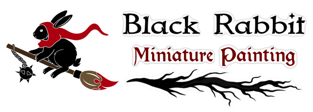 Black Rabbit Miniature Painting