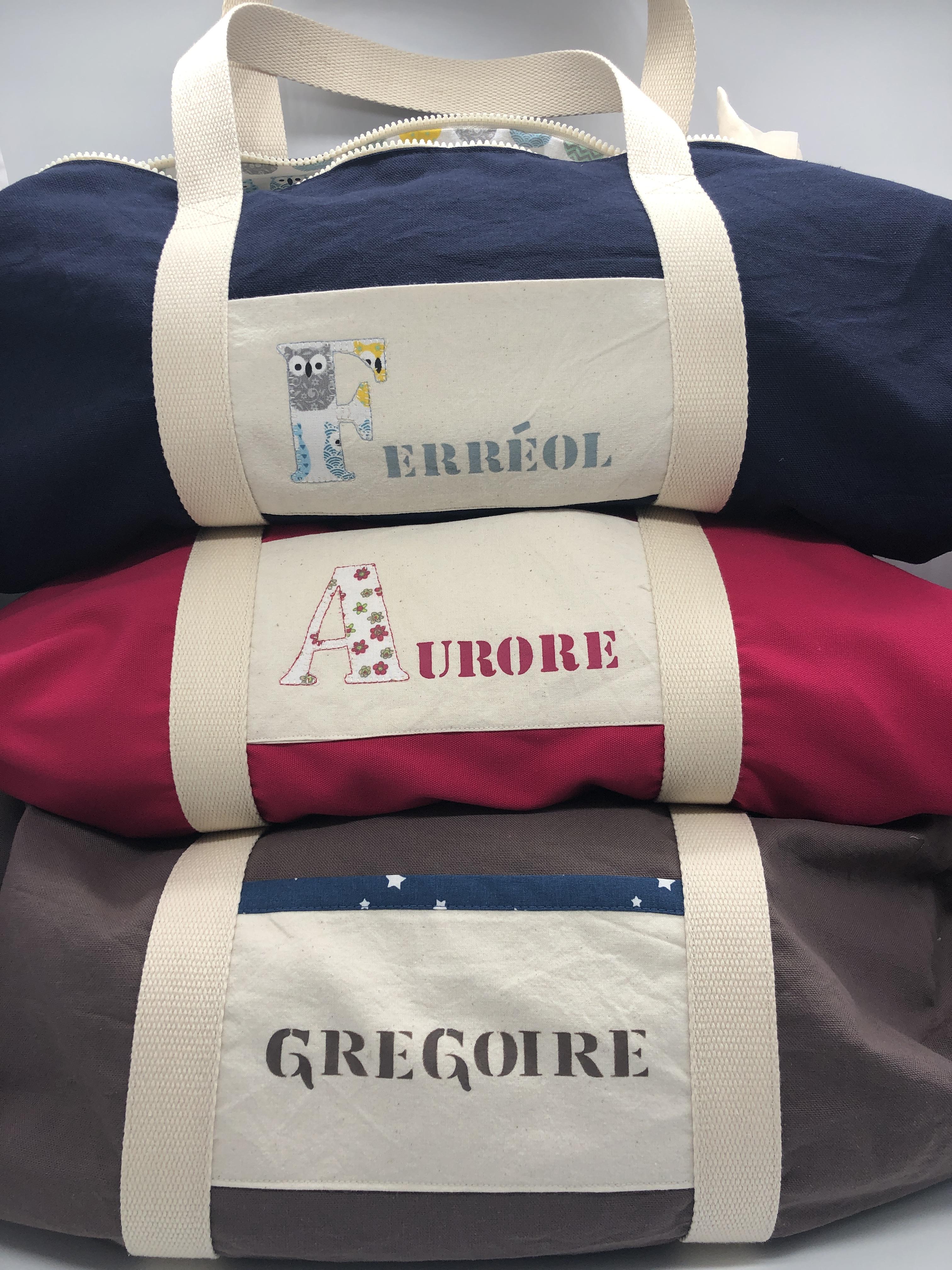 Sac polochon naissance personnalisé