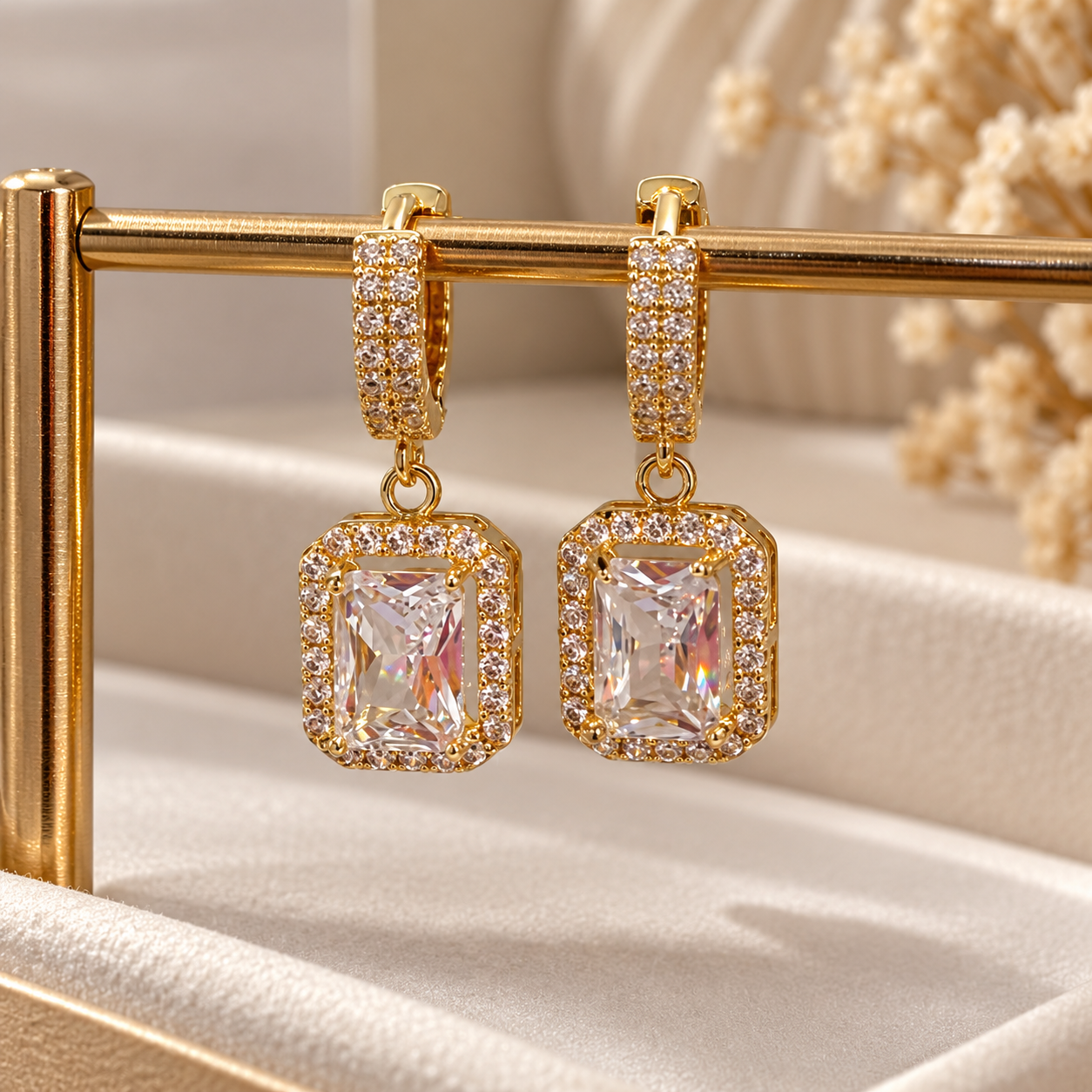 Boucles d’oreilles dorées femme – Collection Sohely Jewelry