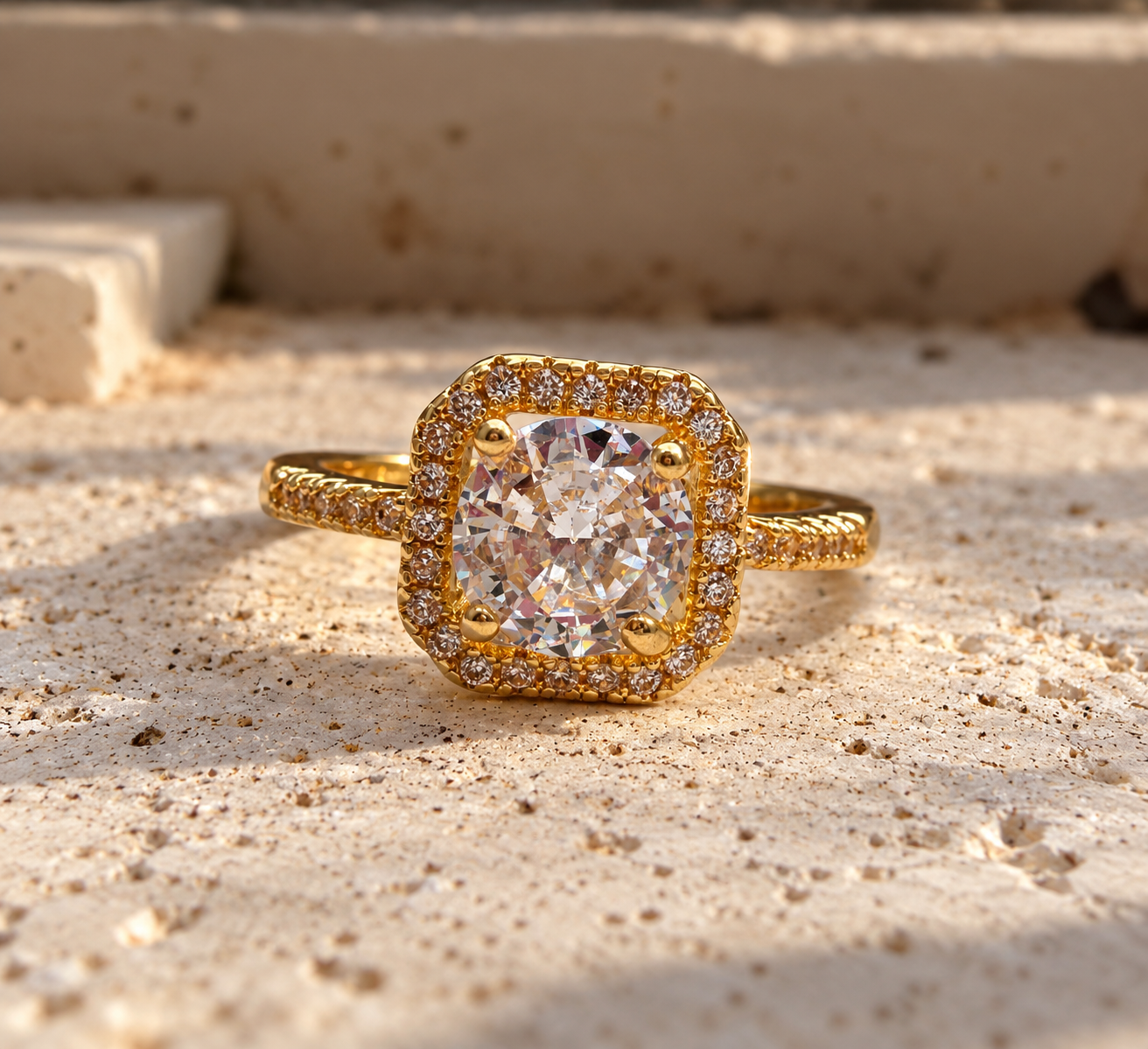 Bague dorée femme – Collection Sohely Jewelry