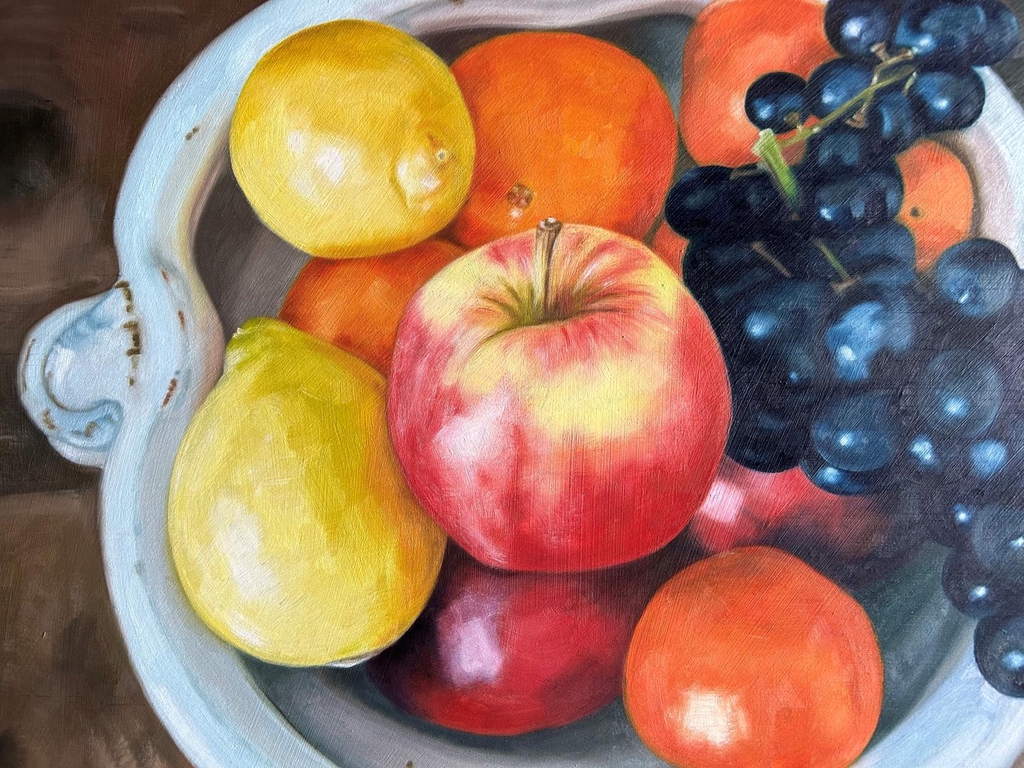 White Bowl with Fruit (Detail)