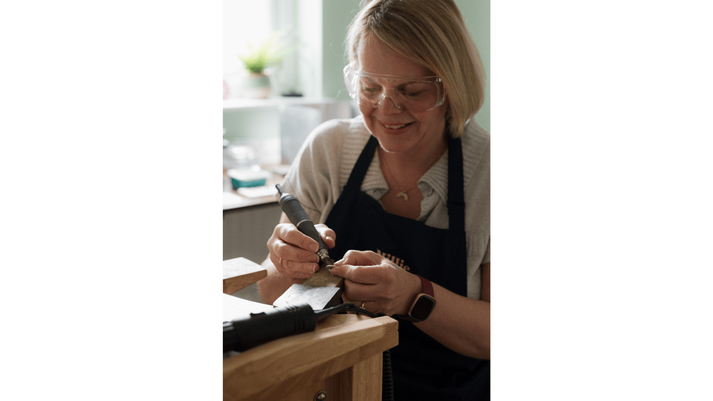 Lisa Potts Designer/ Maker Polishing Jewellery