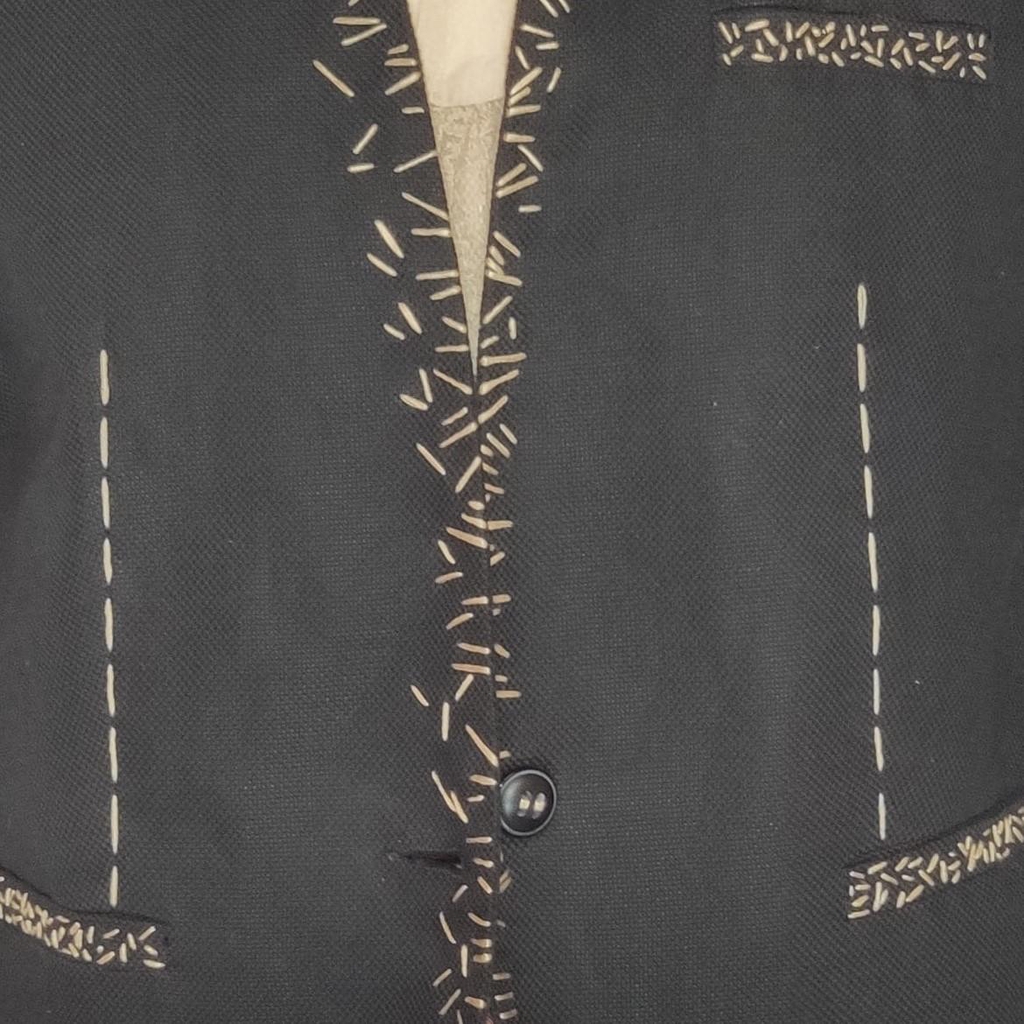 Collection CHIC’UP – L’élégance du surcyclage
La collection Chic’Up incarne l’alliance parfaite entre sophistication et conscience écologique. Chaque pièce est soigneusement upcyclée à partir de textiles revalorisés, puis sublimée par des finitions artisanales qui célèbrent le savoir-faire local.
Broderies délicates, détails inattendus, coupes modernes : CHIC’UP revisite les classiques avec audace et poésie. C’est une mode qui a du sens, qui raconte une histoire, et qui affirme un style résolument chic et responsable.
Porter CHIC’UP, c’est choisir l’élégance durable.