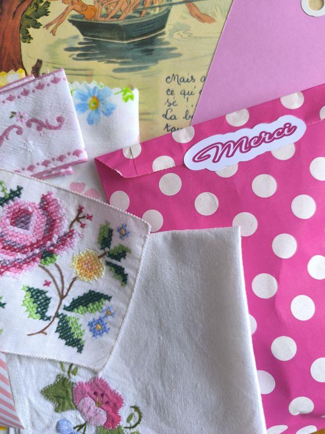 pochette surprise élaborée à partir d'éléments chinés