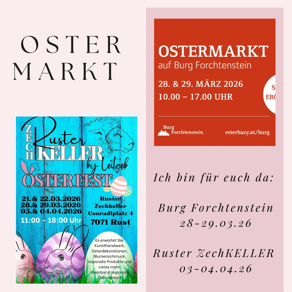 Hier findet ihr eine Übersicht über meine bevorstehenden Märkte. 
