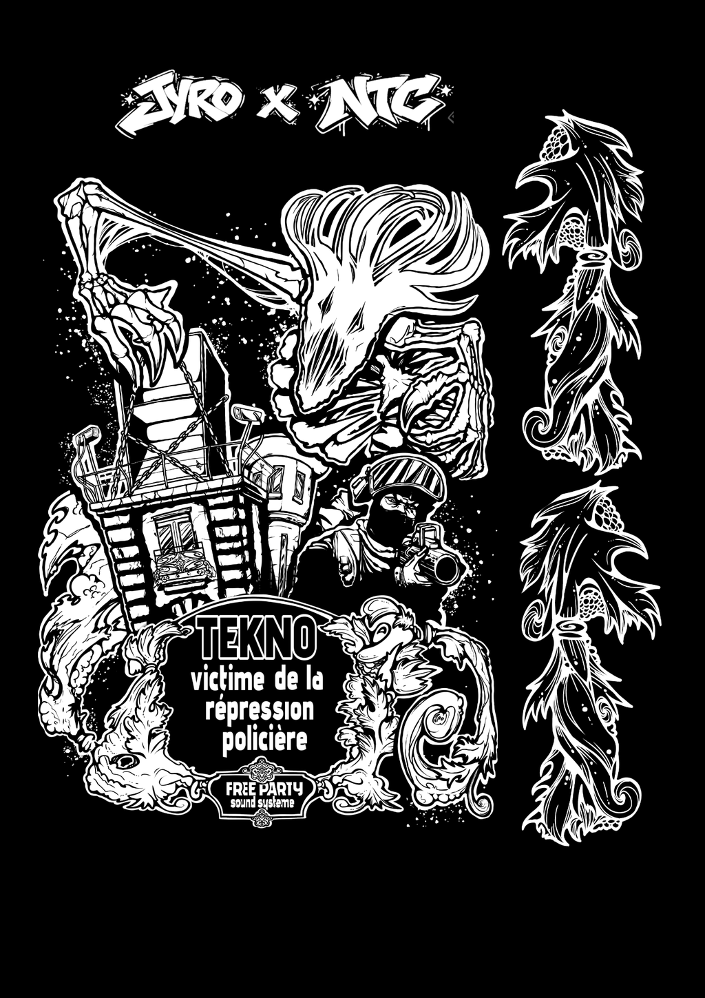 Aucune autorité sur nos idées.
L’art ne demande pas la permission.
Ils contrôlent le bruit.
On porte le message.
50 pièces. Pas une de plus.