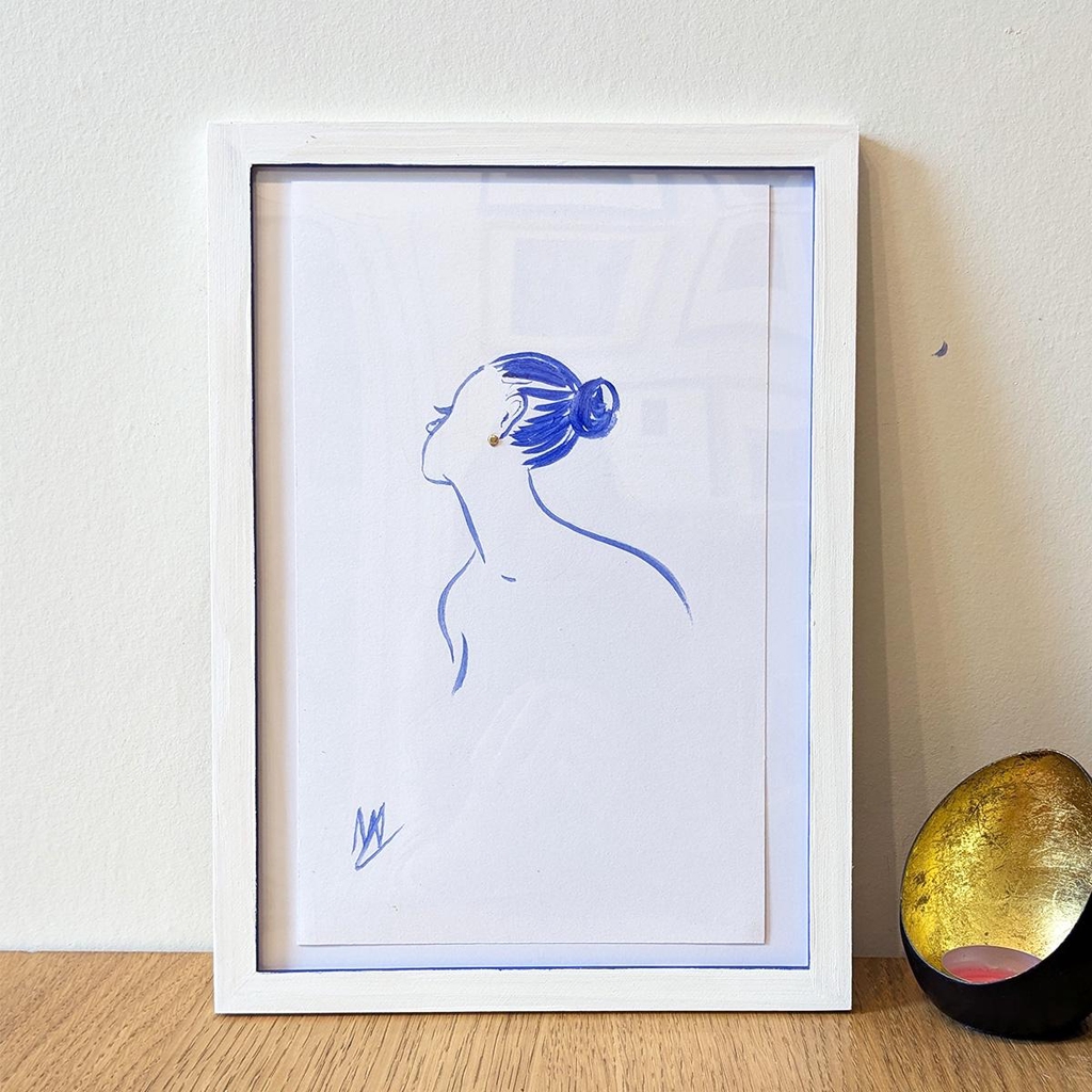 Nouvelle série d'œuvres bleue et or. Ajoutez de la couleur à votre intérieur !