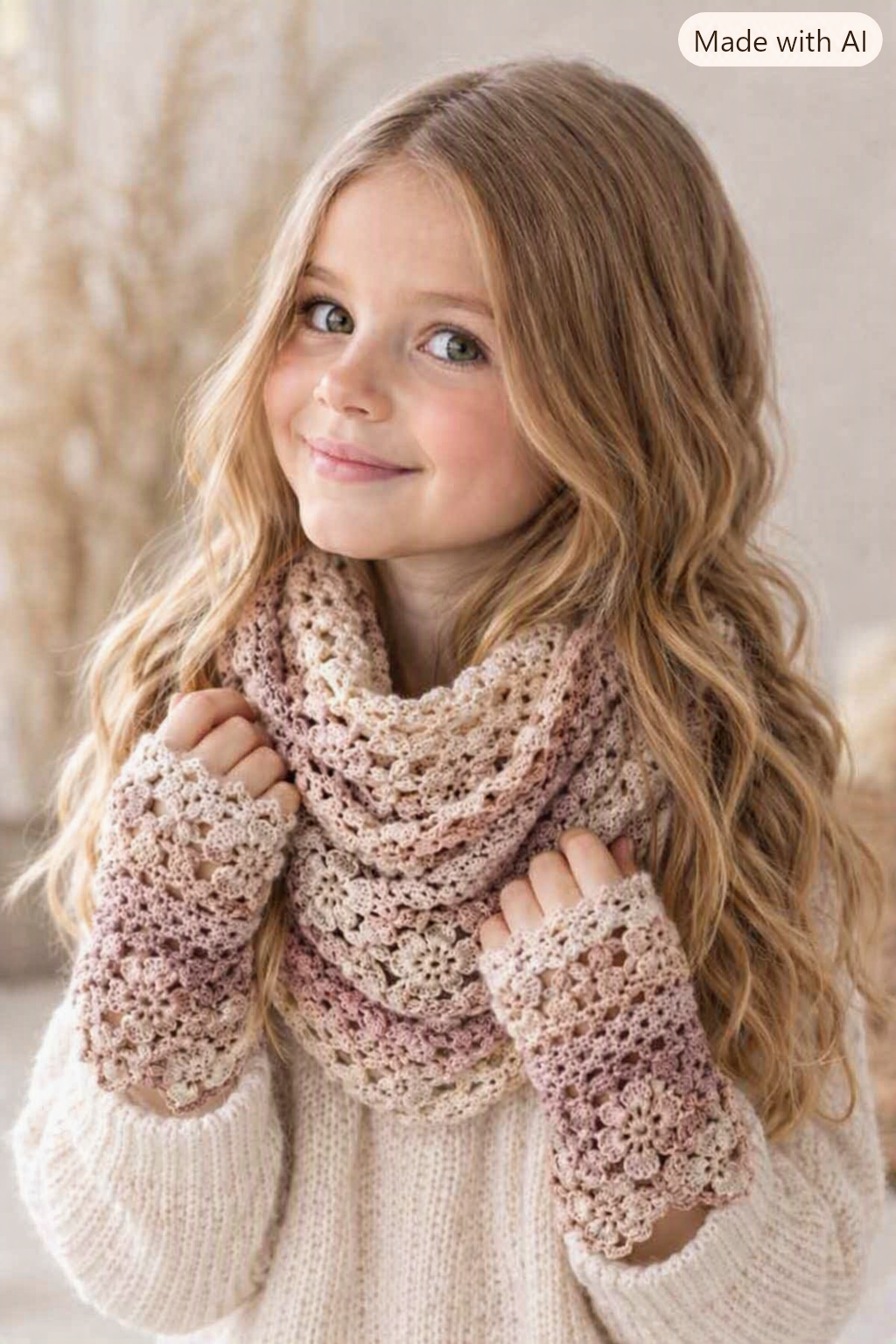 Gehäkelte Kinder Accessoires in Naturfarben | ANKA Handmade