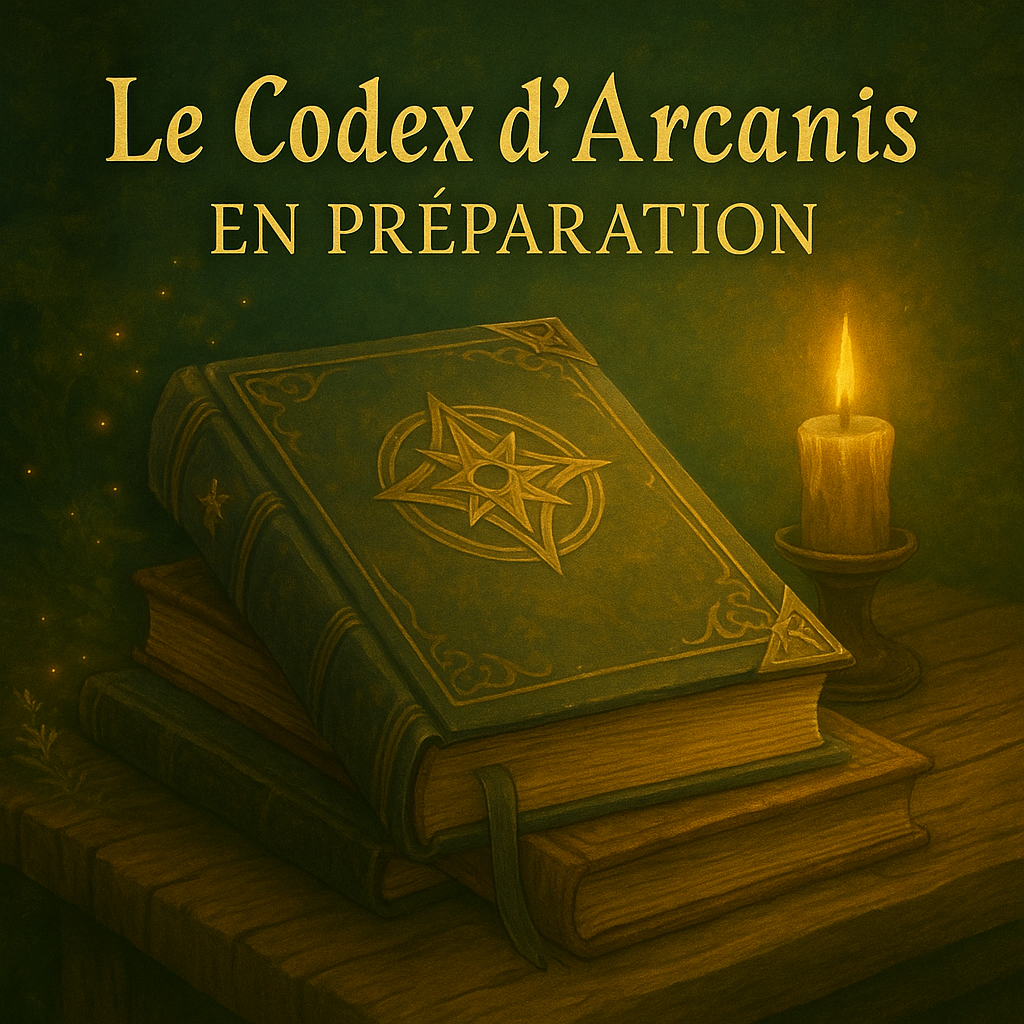 Image représentant Le Codex d’Arcanis – ouvrage compagnon du Tome 1 en préparation