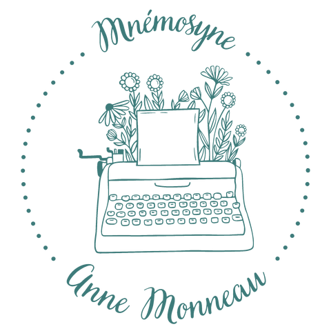 Logo de Anne Monneau, Mnémosyne, poétesse, écrivaine et animatrice d'ateliers artistiques et d'écriture