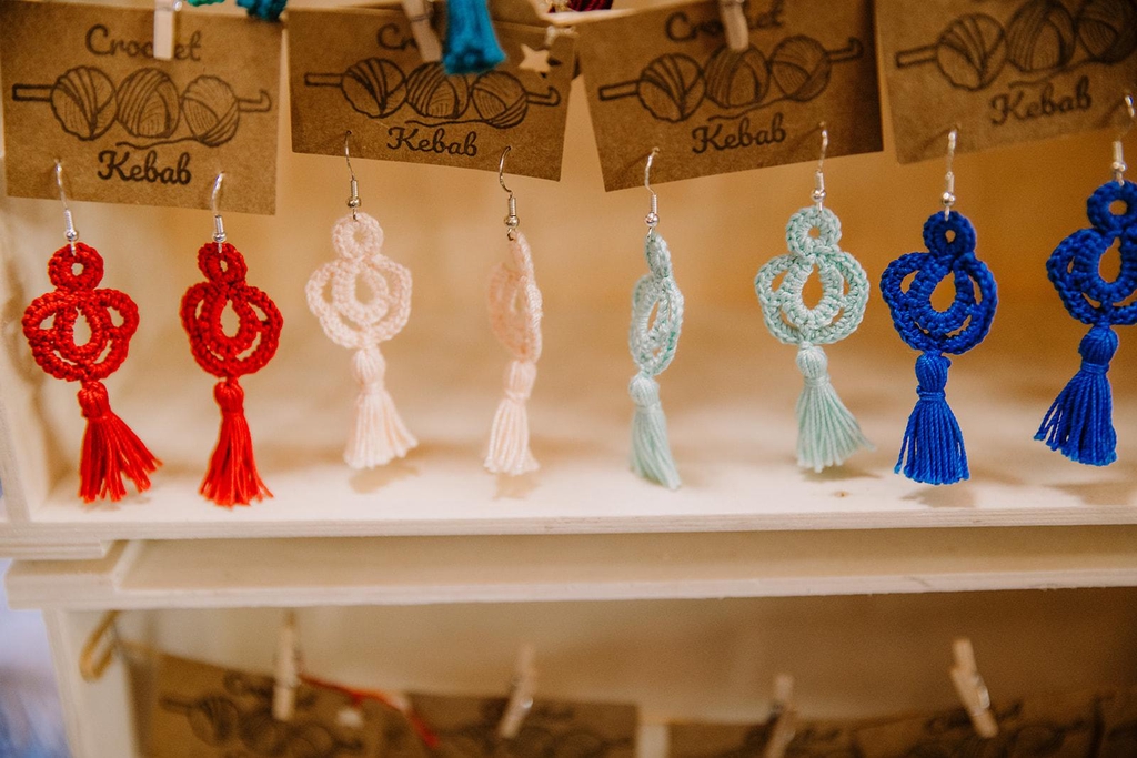 Handmade Crochet Earrings, Toys & Accessories 