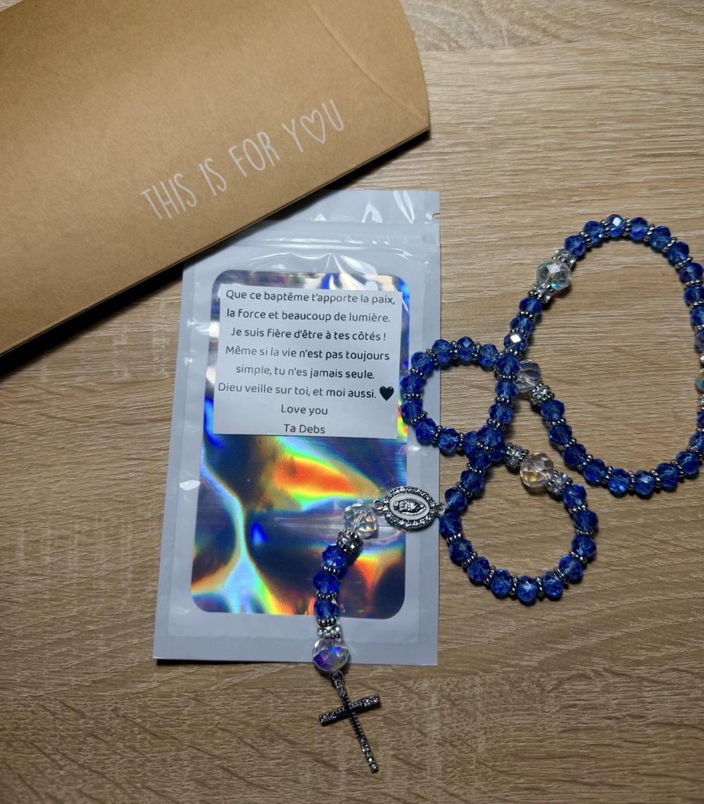 petit mot personnalisé à ajouter à un chapelet los santos jewelry 