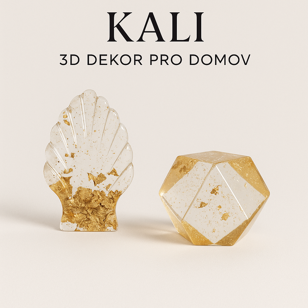 Moderní 3D bytová dekorace – ruční tvorba