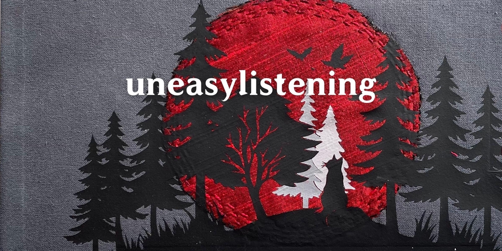broderie textile fan art inspirée de la musique, The Cure, Pop Culture. Créations Madame Paille Uneasylistening