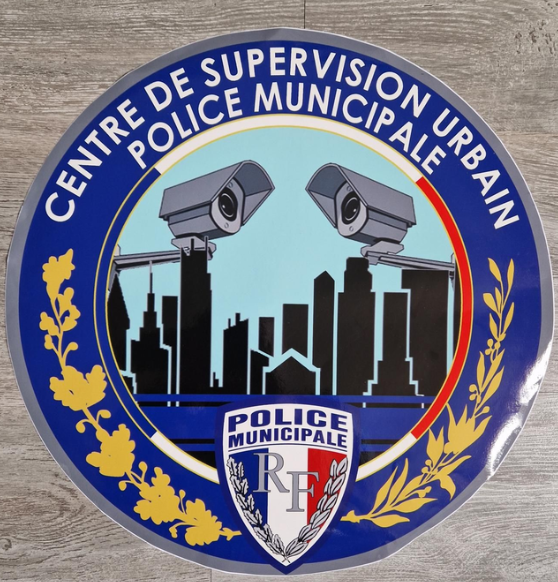 Sticker vinyle police