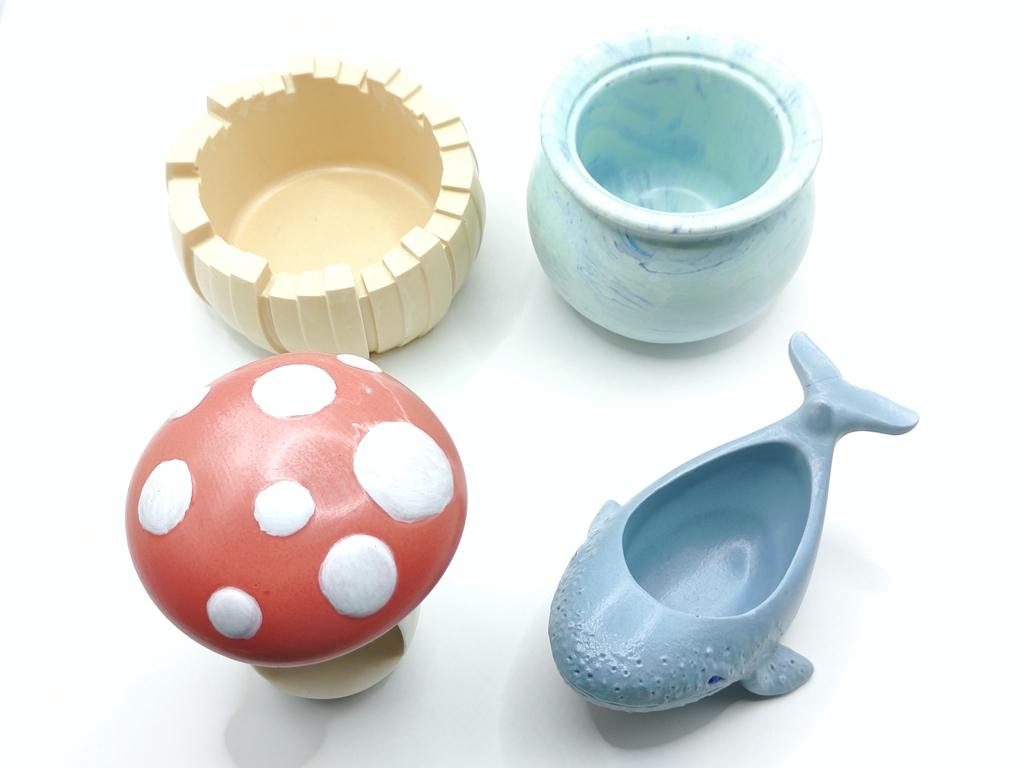 Objets en jesmonite