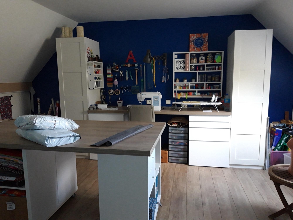 photo de l'atelier de la créatrice