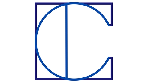 Logo en forme de "C" Nuit de Cobalt.