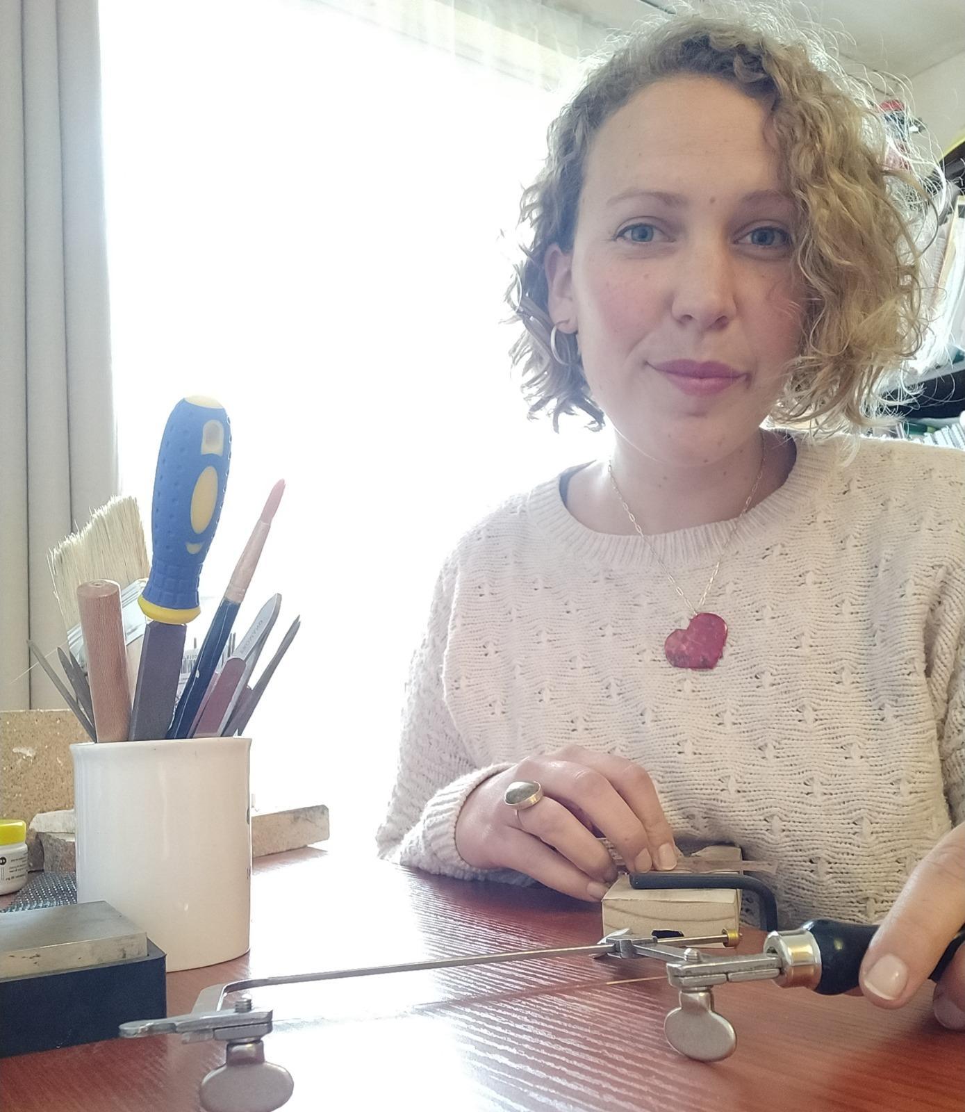 Moi dans mon premier atelier