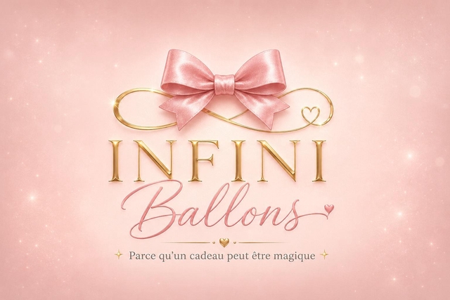 Logo Infini Ballons -Ballons cadeaux personnalisés à Ajaccio , expédition partout en France 