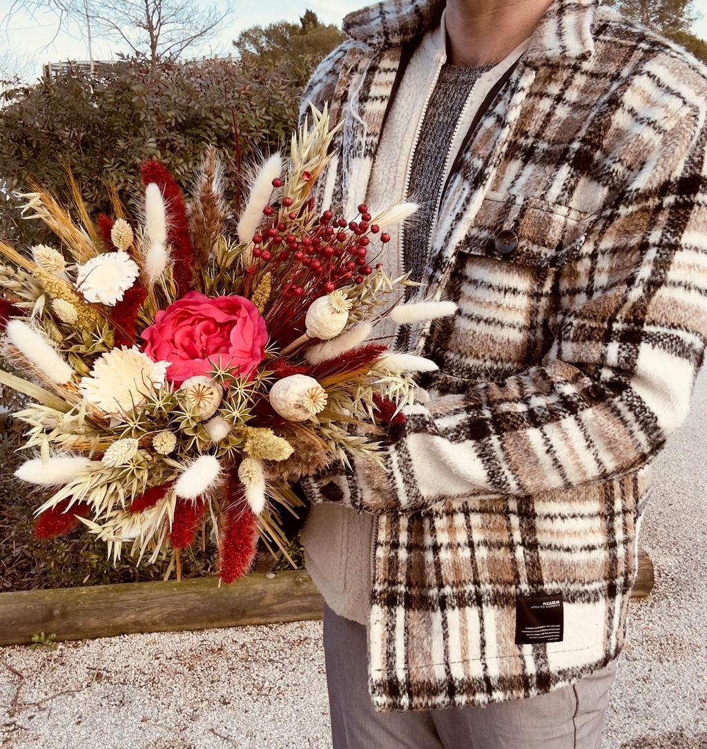 Bouquet en fleurs séchées et artificielle YSSEJ DESIGN
