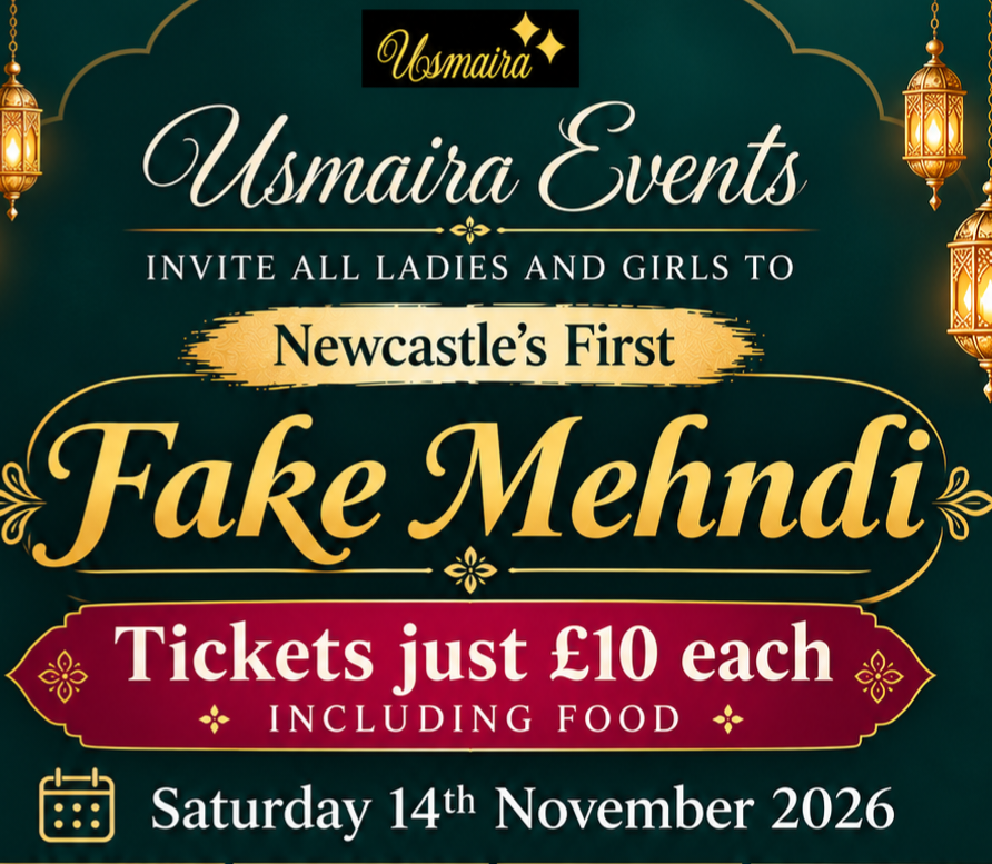 Tickets for Newcastle's first fake mehndi