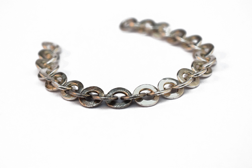 Handmade sterling silver chain from CooCoo Jewellery 