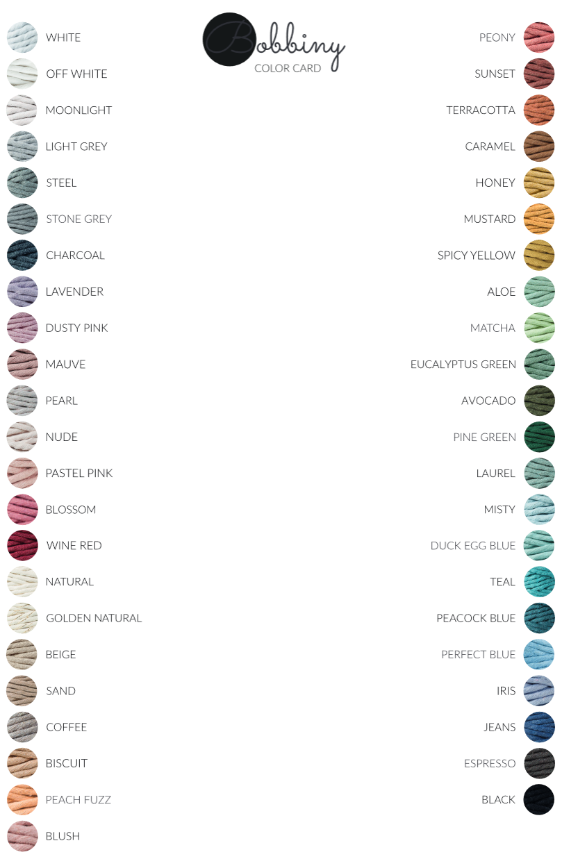 Indiquez le numéro de coloris dans votre commande 