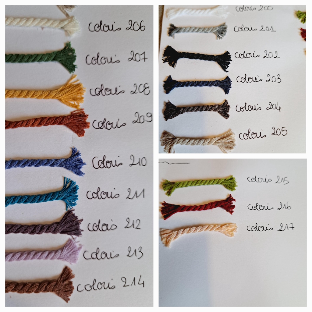 Indiquez le numéro de coloris dans votre commande 