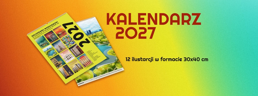 Kalendarz 2027 z 12 ilustracjami w formacie 30x40 cm