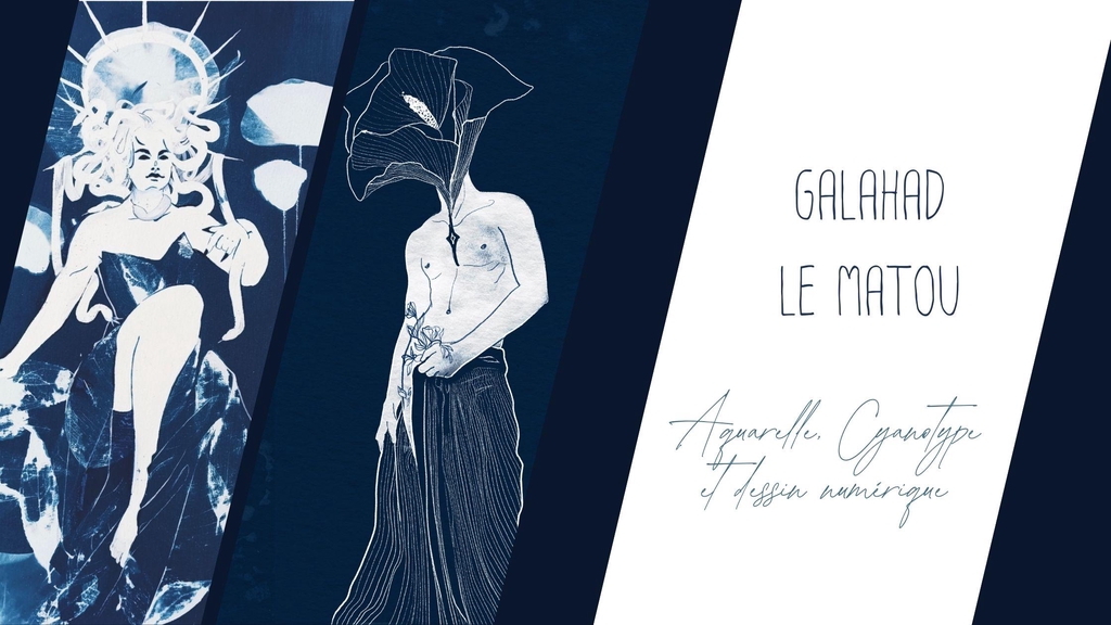 Cyanotype et Aquarelle 