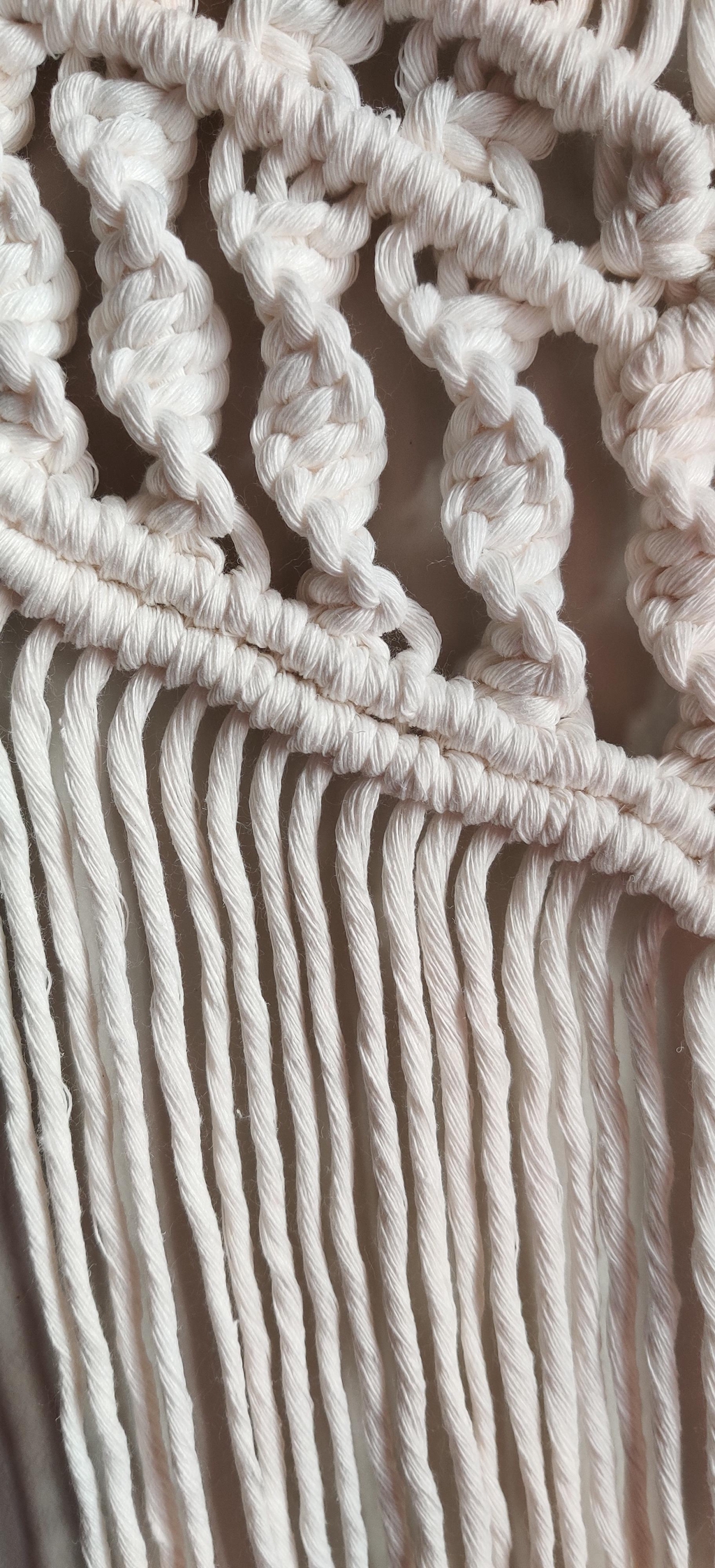 Motif macramé coton suspension murale