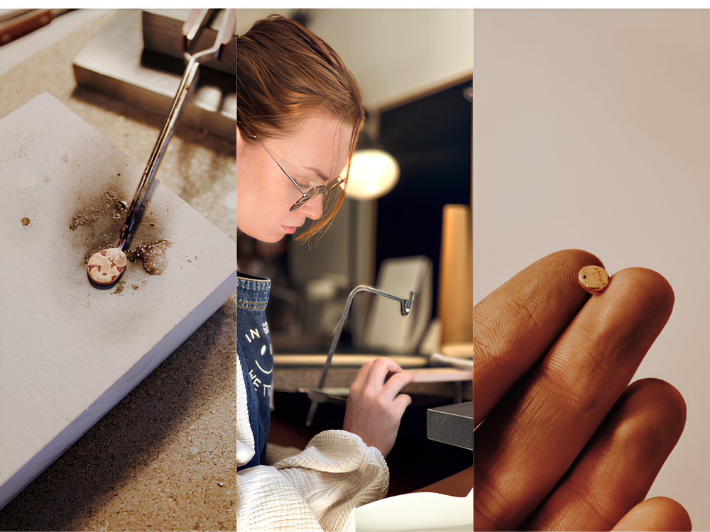Bijoux artisanaux dorés à l'or fin 24K. Fait main en France, Haute-Savoie. Femme qui veulent porter du sens. 