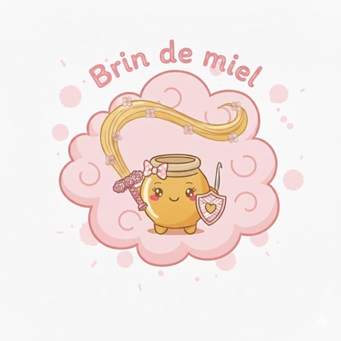 Logo marque création peluches au crochet à la main