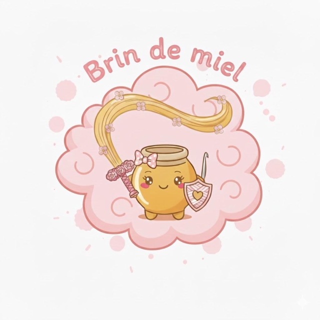 Logo marque création peluches au crochet à la main