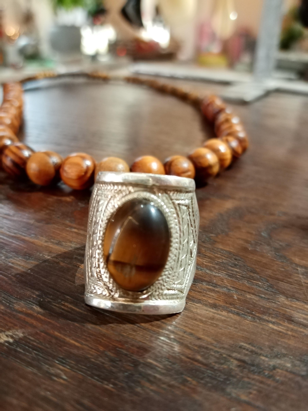 Bague argent œil du tigre