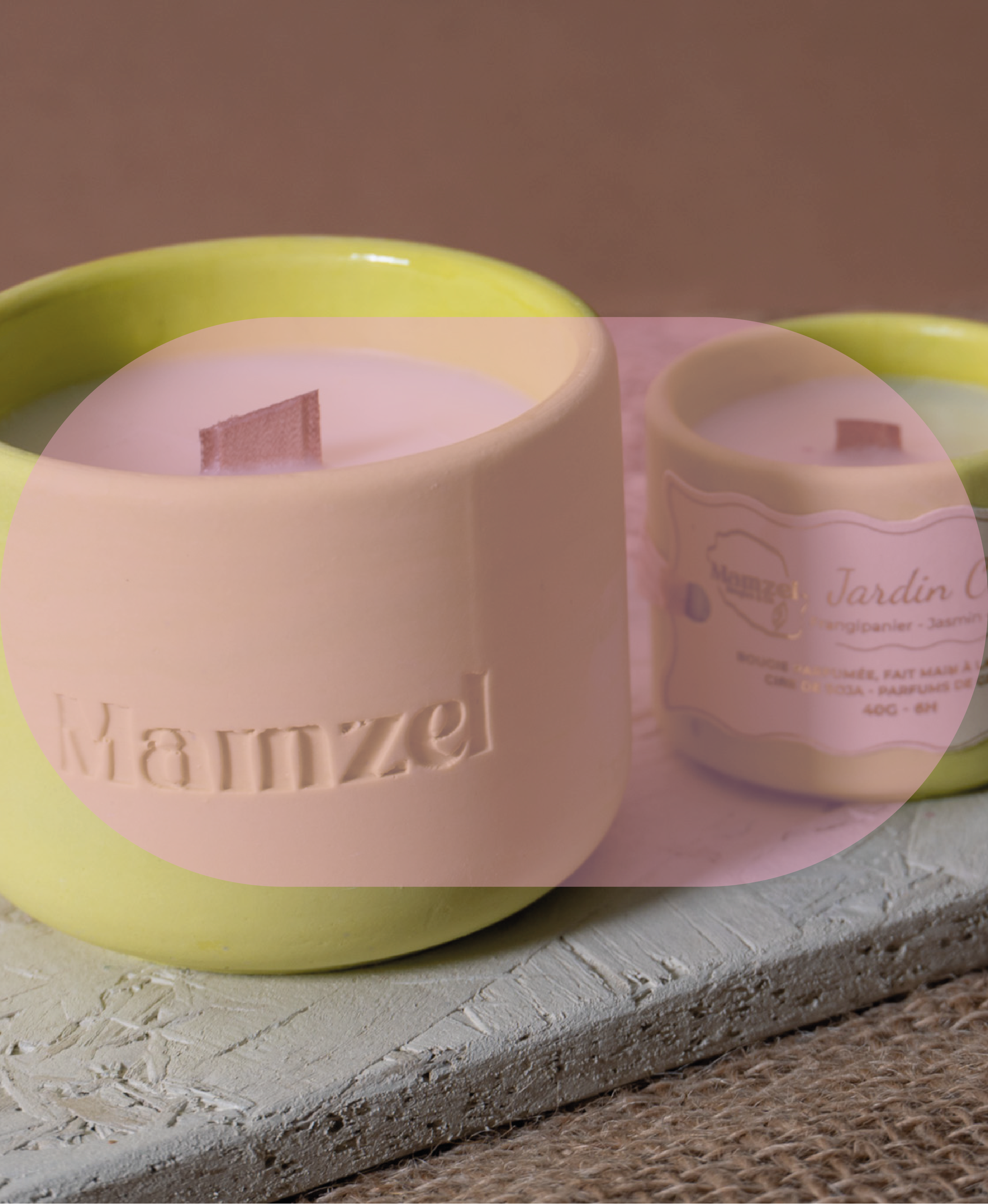 Bougies parfumées signature Mamzel
